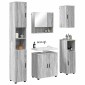vidaXL Σετ Επίπλων Μπάνιου 5 τμχ. Γκρίζο Σονομα 61 x 35 x 64 εκ.