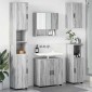 vidaXL Σετ Επίπλων Μπάνιου 5 τμχ. Γκρίζο Σονομα 61 x 35 x 64 εκ.