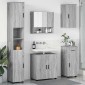 vidaXL Σετ Επίπλων Μπάνιου 5 τμχ. Γκρίζο Σονομα 61 x 35 x 64 εκ.
