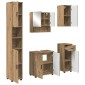 vidaXL Σετ Επίπλων Μπάνιου 5 τμχ. Artisan Oak 61 x 35 x 64 εκ.