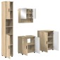 vidaXL Σετ Επίπλων Μπάνιου 4 τμχ. Δρύς Sonoma 61 x 35 x 64 εκ.
