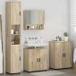 vidaXL Σετ Επίπλων Μπάνιου 4 τμχ. Δρύς Sonoma 61 x 35 x 64 εκ.