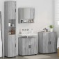 vidaXL Σετ Επίπλων Μπάνιου 4 τμχ. Γκρίζο Σονομα 61 x 35 x 64 εκ.