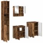 vidaXL Σετ Επίπλων Μπάνιου 4 τμχ. Παλιό Ξύλο 61 x 35 x 64 εκ.