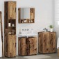 vidaXL Σετ Επίπλων Μπάνιου 4 τμχ. Παλιό Ξύλο 61 x 35 x 64 εκ.