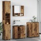 vidaXL Σετ Επίπλων Μπάνιου 4 τμχ. Παλιό Ξύλο 61 x 35 x 64 εκ.