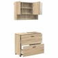 vidaXL Σετ Επίπλων Μπάνιου 2 τμχ. Δρύς Sonoma 76,5 x 35 x 64 εκ