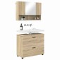 vidaXL Σετ Επίπλων Μπάνιου 2 τμχ. Δρύς Sonoma 76,5 x 35 x 64 εκ