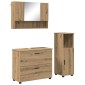 vidaXL Σετ Επίπλων Μπάνιου 3 τμχ. Artisan Oak 76,5 x 35 x 64 εκ