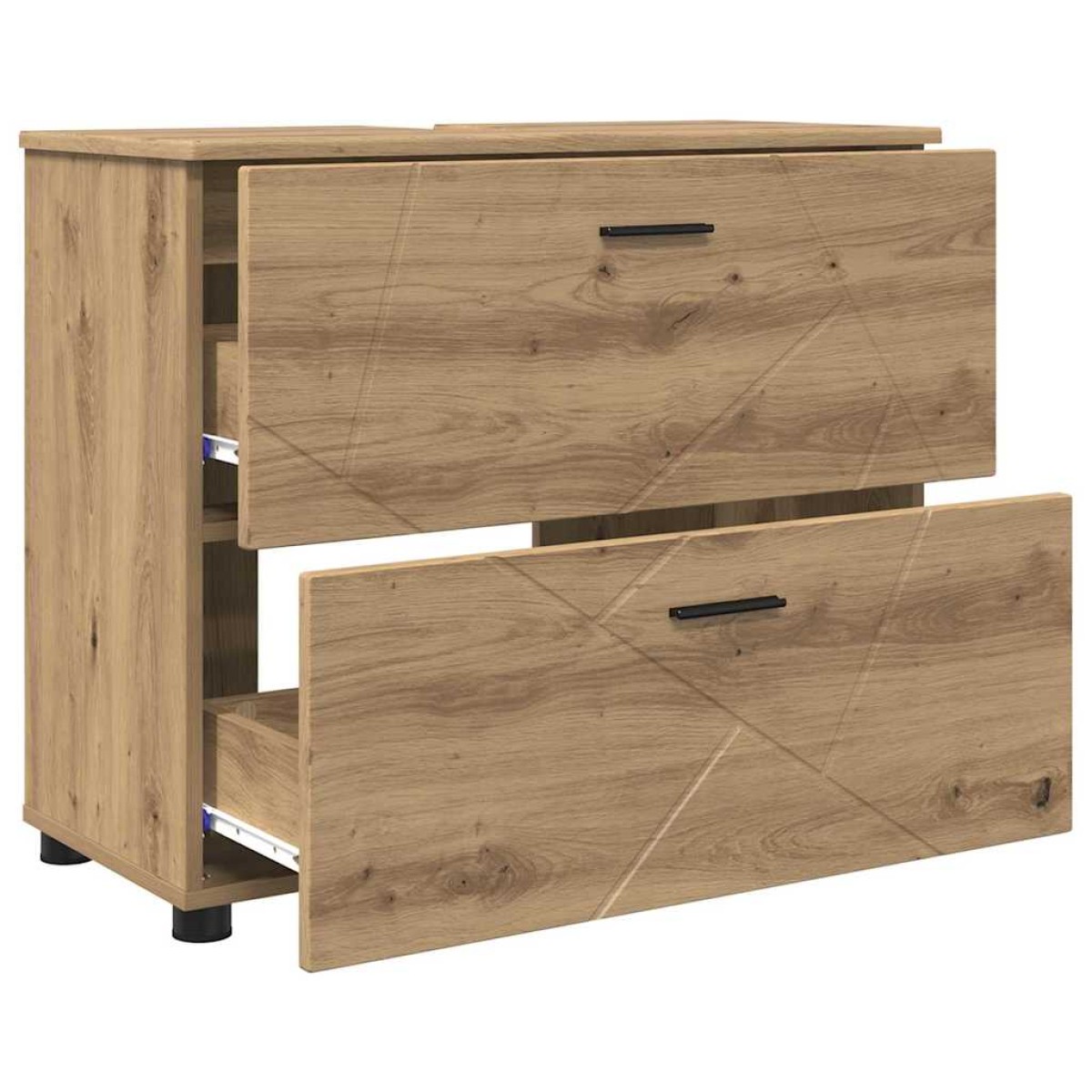 vidaXL Σετ Επίπλων Μπάνιου 3 τμχ. Artisan Oak 76,5 x 35 x 64 εκ