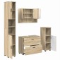 vidaXL Σετ Επίπλων Μπάνιου 4 τμχ. Δρύς Sonoma 35 x 30 x 192 εκ