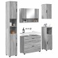 vidaXL Σετ Επίπλων Μπάνιου 5 τμχ. Γκρίζο Σονομα 35 x 30 x 192 εκ