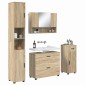 vidaXL Σετ Επίπλων Μπάνιου 5 τμχ. Δρύς Sonoma 35 x 30 x 192 εκ