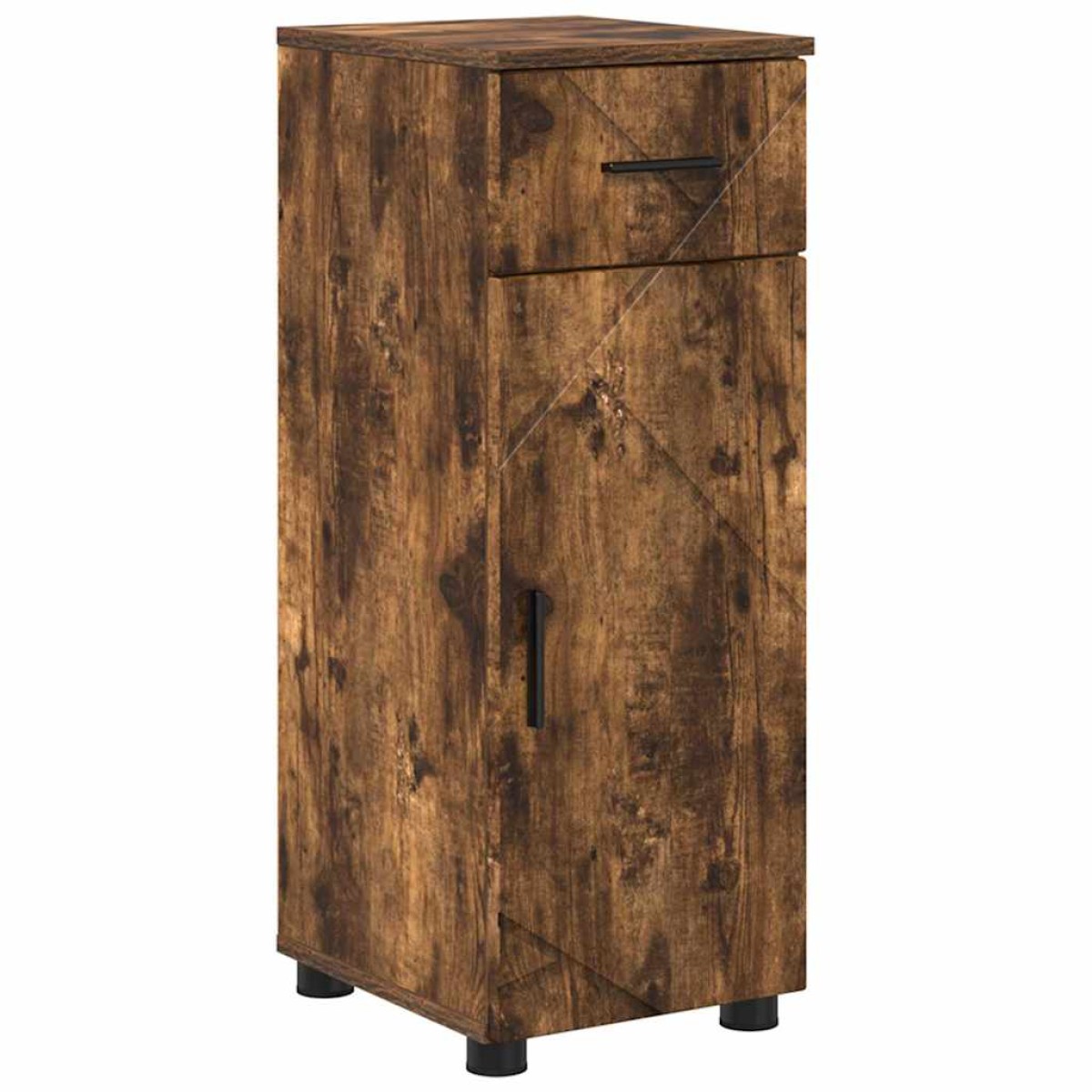 vidaXL Σετ Επίπλων Μπάνιου 5 τμχ. Καπνιστό Δρύς 35 x 30 x 192 εκ