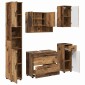vidaXL Σετ Επίπλων Μπάνιου 5 τμχ. Παλιό Ξύλο 35 x 30 x 192 εκ