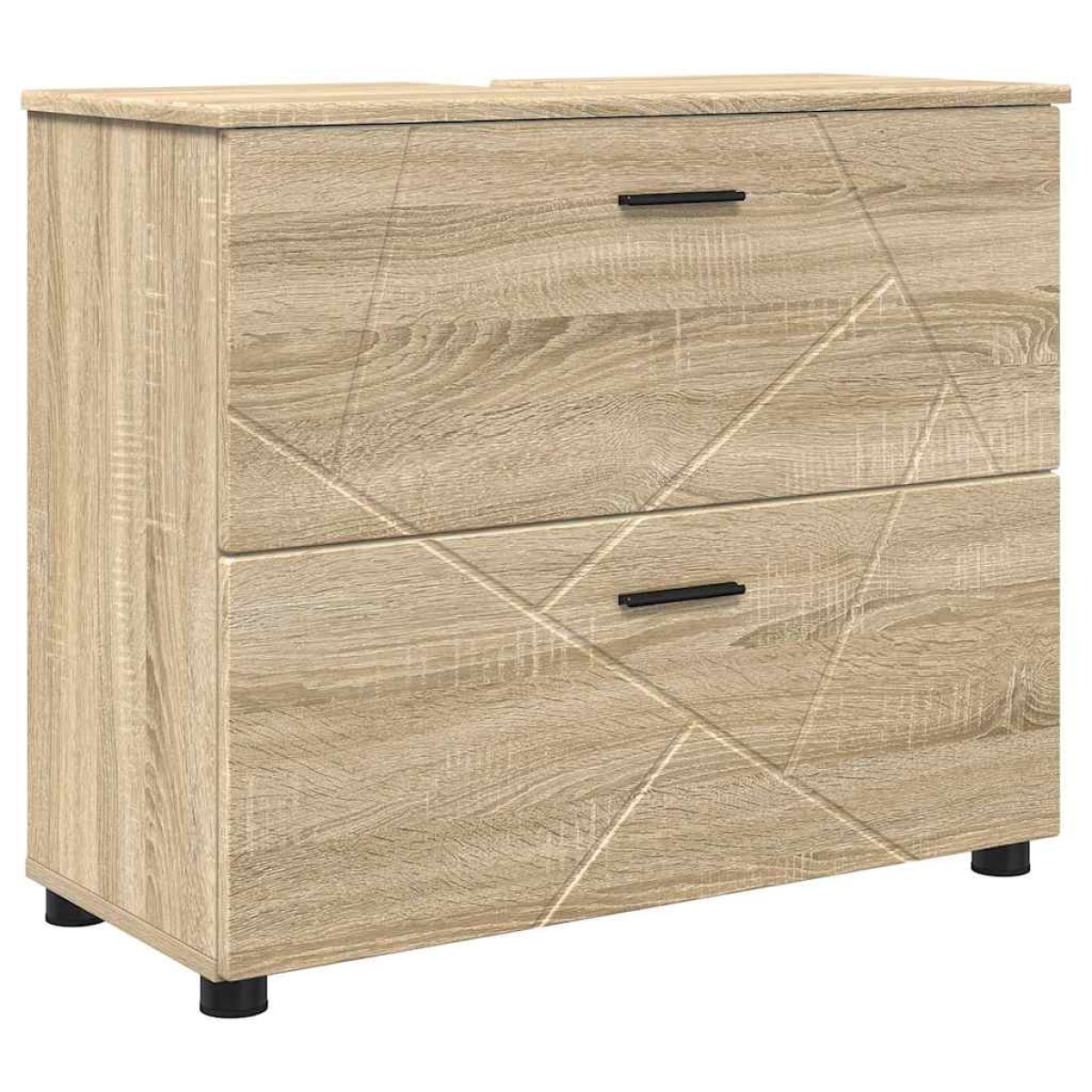vidaXL Σετ Επίπλων Μπάνιου 4 τμχ. Δρύς Sonoma 35 x 30 x 192 εκ