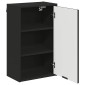 vidaXL Σετ Επίπλων Μπάνιου 3 τμχ. Μαύρο 39,5 x 36 x 88 εκ
