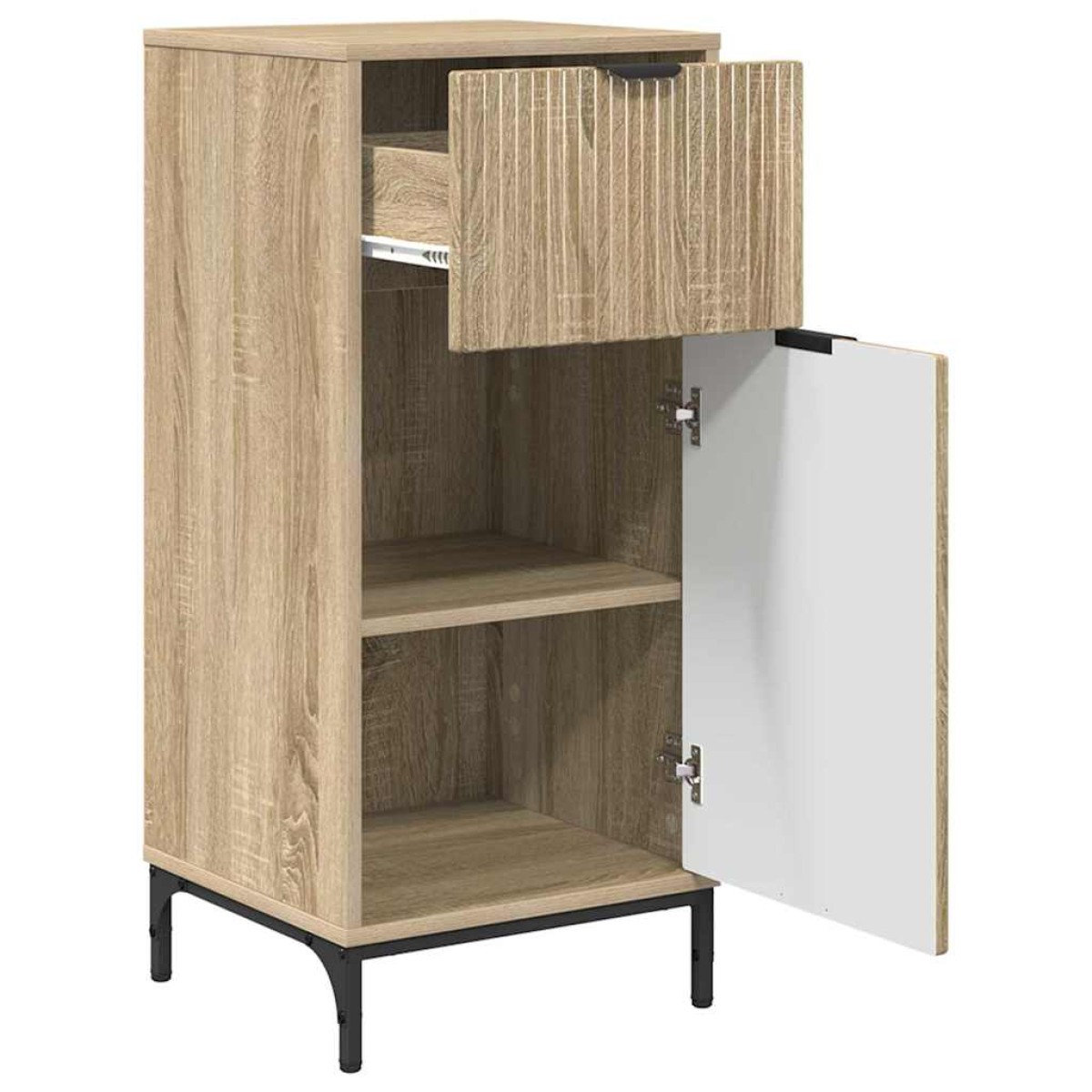 vidaXL Σετ Επίπλων Μπάνιου 3 τμχ. Δρύς Sonoma 39,5 x 36 x 88 εκ