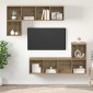 vidaXL Σετ επίπλου τηλεόρασης 4 τμχ. Artisan Oak Επεξεργασμένο Ξύλο