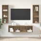 vidaXL Σετ επίπλου τηλεόρασης 3 τμχ. Artisan Oak Επεξεργασμένο Ξύλο