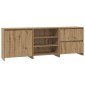 vidaXL Πλαϊνό γραφείο 3 τμχ. Artisan Oak 70 x 41 x 75 εκ.