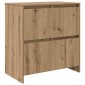 vidaXL Πλαϊνό γραφείο 3 τμχ. Artisan Oak 70 x 41 x 75 εκ.