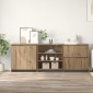 vidaXL Πλαϊνό γραφείο 3 τμχ. Artisan Oak 70 x 41 x 75 εκ.