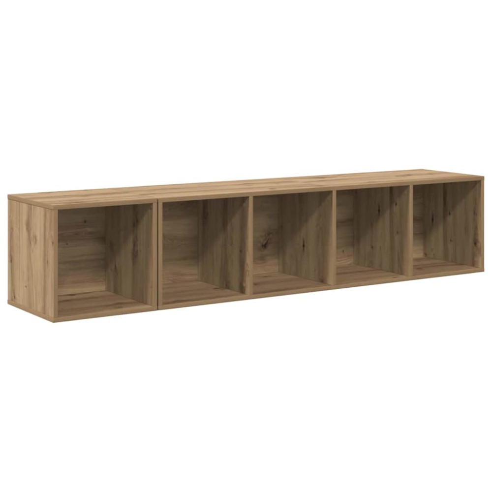 vidaXL ΣΕΤ ΒΑΘΜΟΛΟΓΗΣΗΣ ΤΗΛΕΟΡΑΣΗΣ 2 τμχ. Artisan Oak