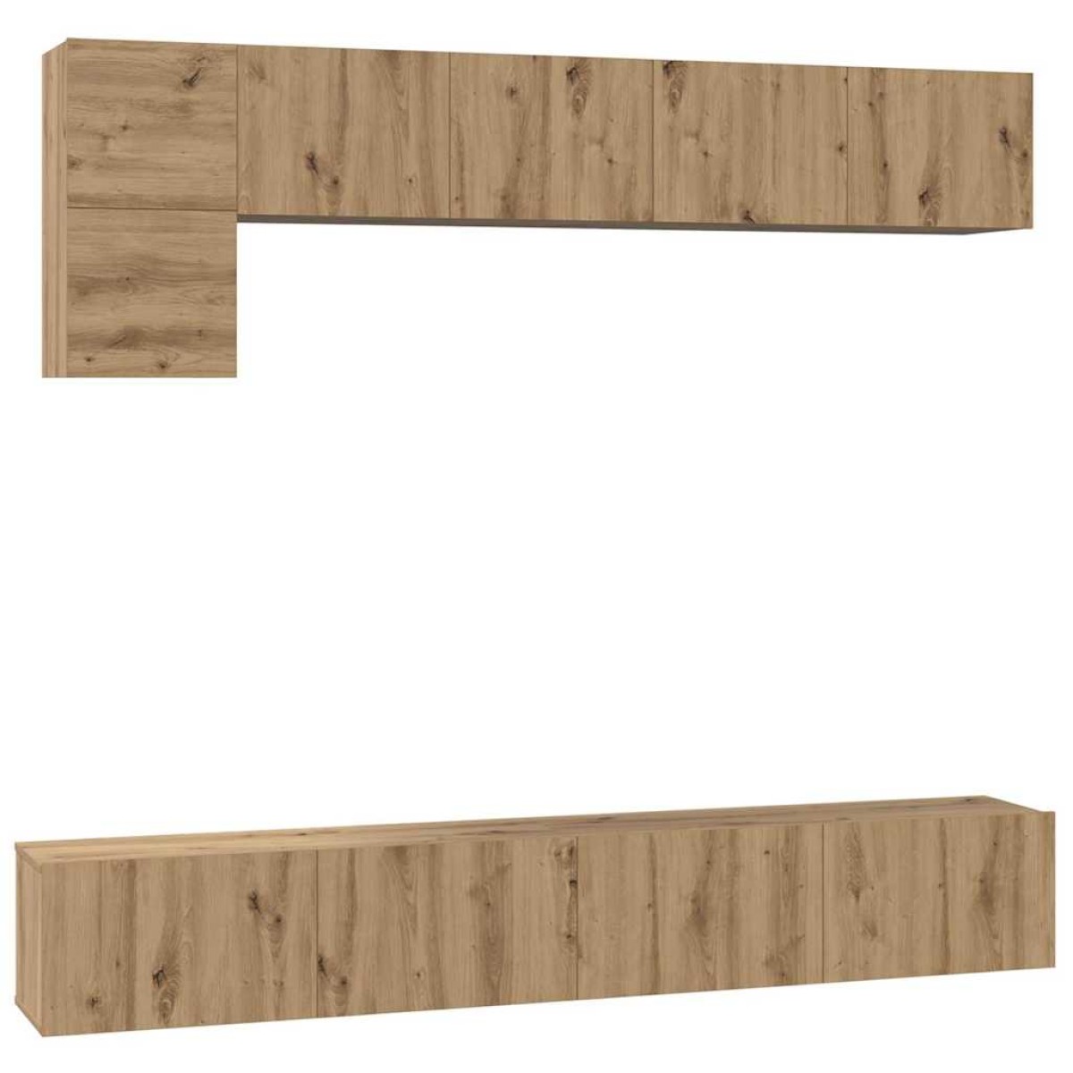 vidaXL Σετ επίπλου τηλεόρασης 5 τμχ. Artisan Oak Επεξεργασμένο Ξύλο