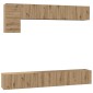 vidaXL Σετ επίπλου τηλεόρασης 5 τμχ. Artisan Oak Επεξεργασμένο Ξύλο