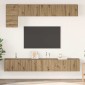 vidaXL Σετ επίπλου τηλεόρασης 5 τμχ. Artisan Oak Επεξεργασμένο Ξύλο