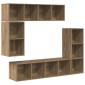 vidaXL Σετ επίπλου τηλεόρασης 4 τμχ. Artisan Oak Επεξεργασμένο Ξύλο
