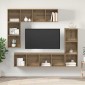 vidaXL Σετ επίπλου τηλεόρασης 4 τμχ. Artisan Oak Επεξεργασμένο Ξύλο