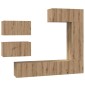 vidaXL Σετ επίπλου τηλεόρασης 6 τμχ. Artisan Oak Επεξεργασμένο Ξύλο
