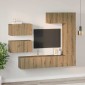 vidaXL Σετ επίπλου τηλεόρασης 6 τμχ. Artisan Oak Επεξεργασμένο Ξύλο
