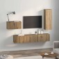vidaXL Σετ επίπλου τηλεόρασης 4 τμχ. Artisan Oak Επεξεργασμένο Ξύλο