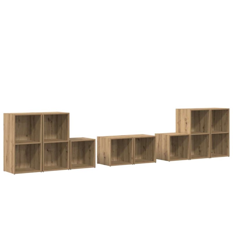 vidaXL ΣΕΤ ΒΑΘΜΟΛΟΓΗΣΗΣ ΤΗΛΕΟΡΑΣΗΣ 8 τμχ. Artisan Oak