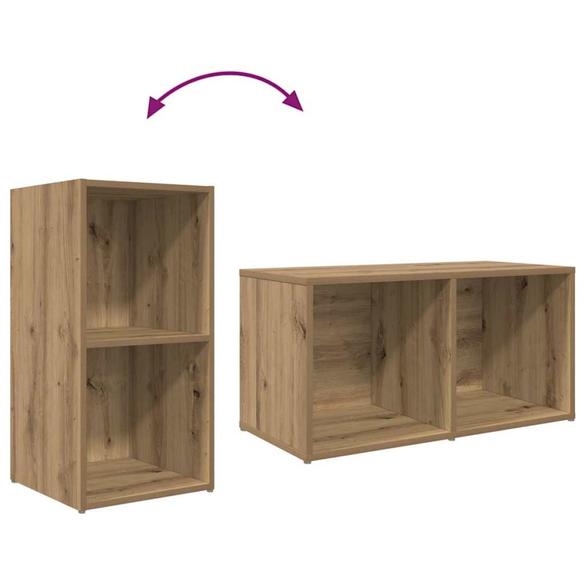 vidaXL ΣΕΤ ΒΑΘΜΟΛΟΓΗΣΗΣ ΤΗΛΕΟΡΑΣΗΣ 8 τμχ. Artisan Oak