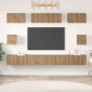 vidaXL Σετ επίπλου τηλεόρασης 8 τμχ. Artisan Oak Επεξεργασμένο Ξύλο