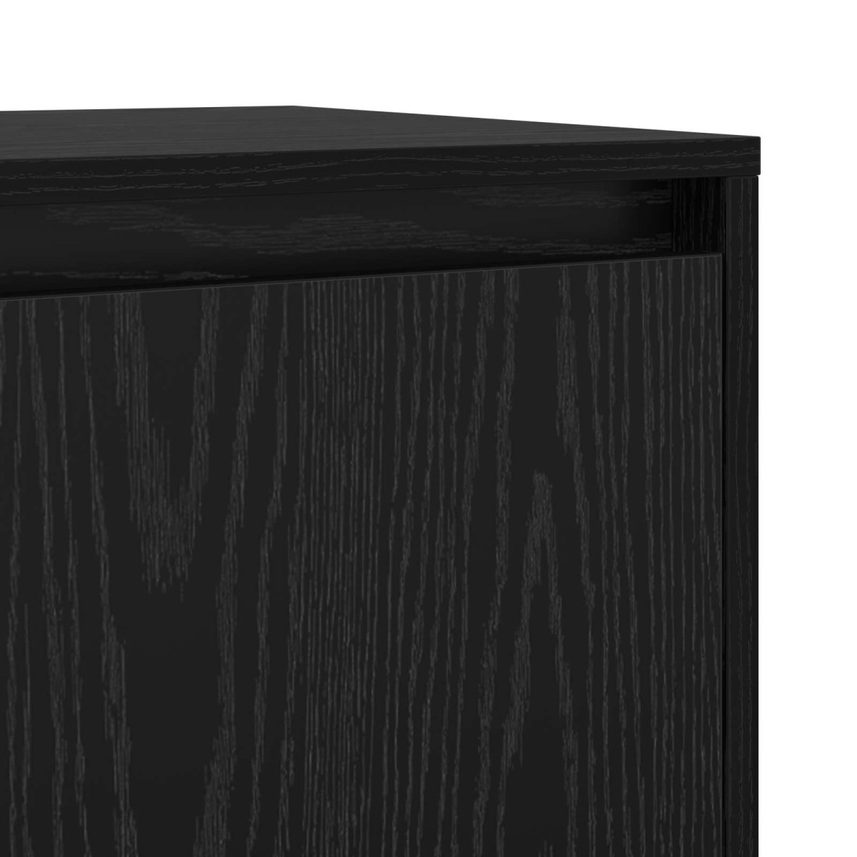 vidaXL Πλαϊνό γραφείο 2 τμχ. Μαύρη Οξυά 70 x 41 x 75 εκ.