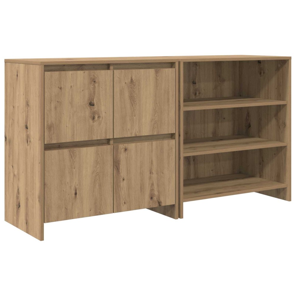 vidaXL Πλαϊνό γραφείο 2 τμχ. Artisan Oak 70 x 41 x 75 εκ.