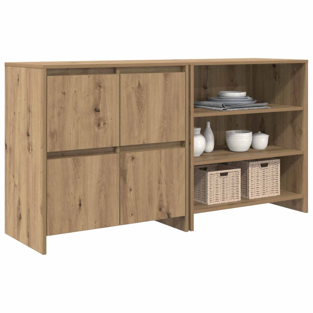 vidaXL Πλαϊνό γραφείο 2 τμχ. Artisan Oak 70 x 41 x 75 εκ.