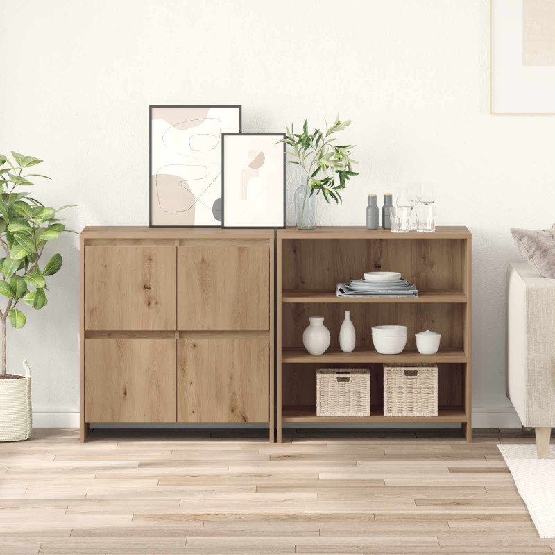 vidaXL Πλαϊνό γραφείο 2 τμχ. Artisan Oak 70 x 41 x 75 εκ.
