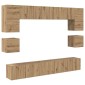 vidaXL Σετ επίπλου τηλεόρασης 8 τμχ. Artisan Oak Επεξεργασμένο Ξύλο