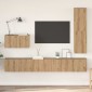vidaXL Σετ επίπλου τηλεόρασης 4 τμχ. Artisan Oak Επεξεργασμένο Ξύλο