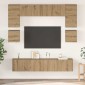 vidaXL Σετ επίπλου τηλεόρασης 8 τμχ. Artisan Oak Επεξεργασμένο Ξύλο