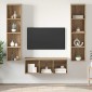 vidaXL Σετ επίπλου τηλεόρασης 3 τμχ. Artisan Oak Επεξεργασμένο Ξύλο