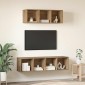 vidaXL Σετ επίπλου τηλεόρασης 2 τμχ. Artisan Oak Επεξεργασμένο Ξύλο