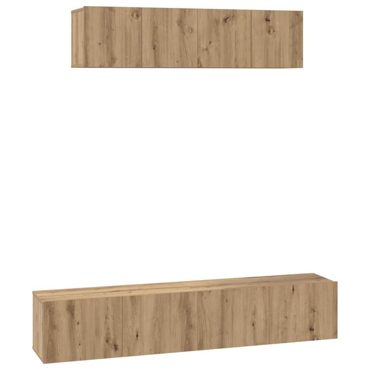 vidaXL Σετ επίπλου τηλεόρασης 4 τμχ. Artisan Oak Επεξεργασμένο Ξύλο