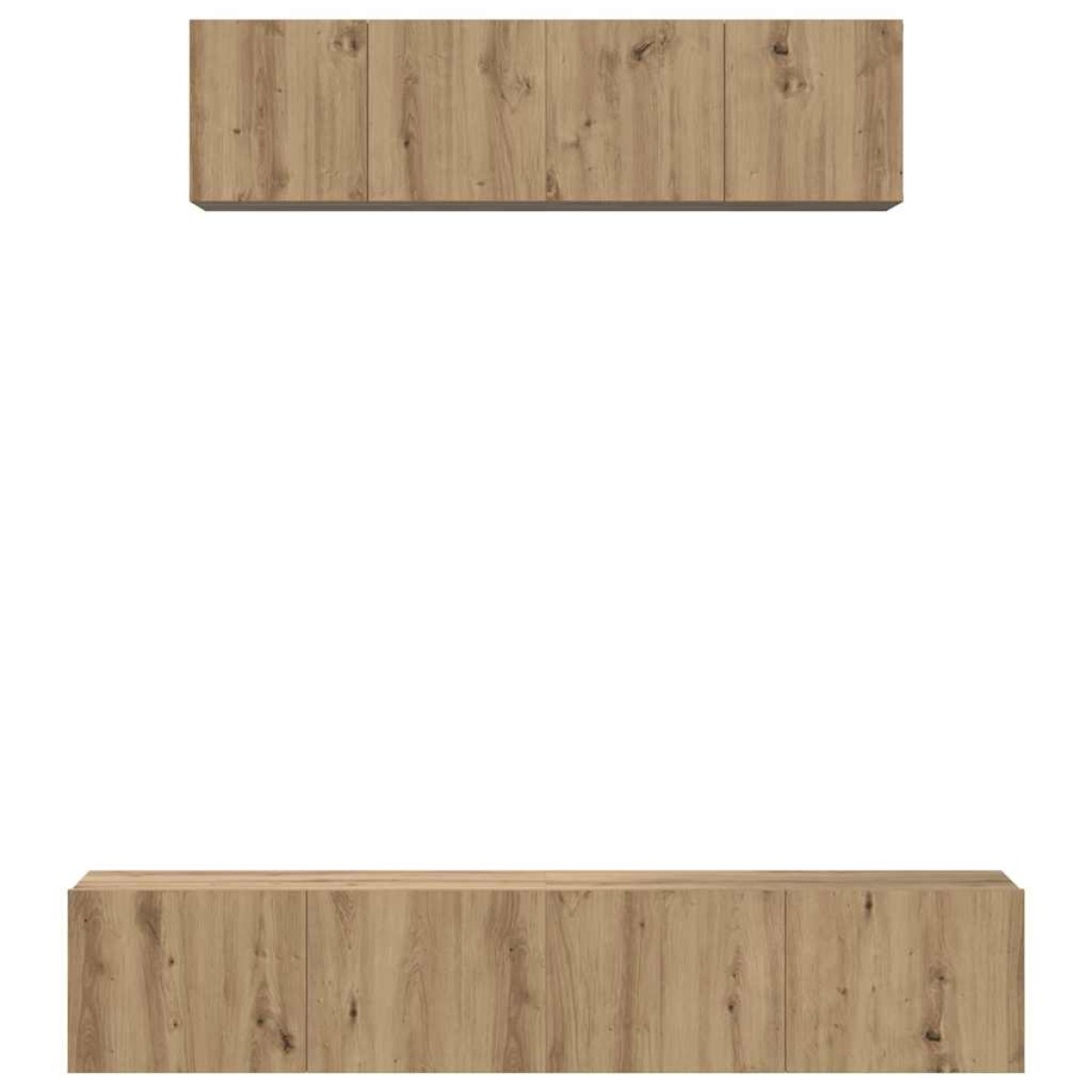 vidaXL Σετ επίπλου τηλεόρασης 4 τμχ. Artisan Oak Επεξεργασμένο Ξύλο